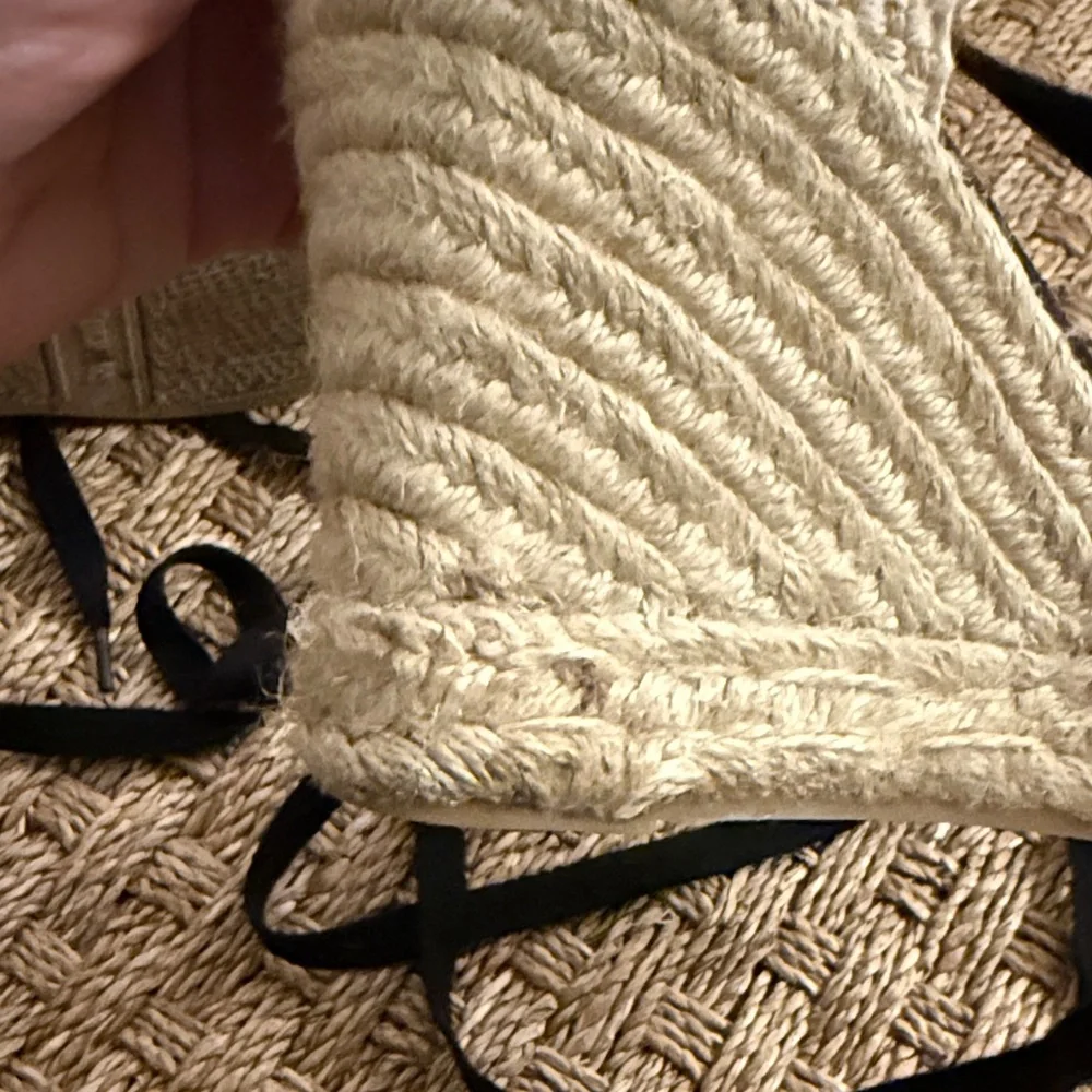 Soludos Black Espadrille Wedge Shoes - Picture 10 of 13